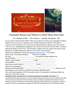 Fantastic Beasts and Where to Find Them Fan Club