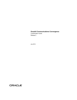 Oracle Communications Convergence Customization Guide