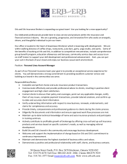 30 Queen Street North, P.O. Box 2670 Kitchener, Ontario N2H 6N2