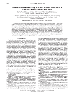 Interrelation between Drop Size and Protein Adsorption at Various