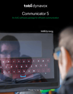 Communicator 5 - Tobii Dynavox