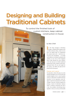 Designing and Building Traditional Cabinets
