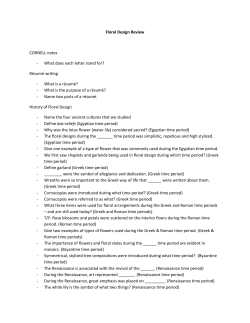 Floral Design Review