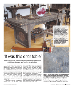 It was this altar table - American Folk Paintings