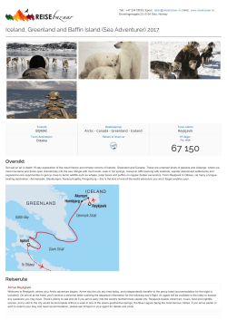 Iceland, Greenland and Baffin Island (Sea Adventurer) 2017