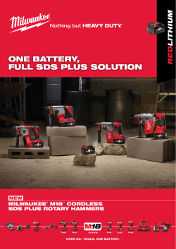 ONE BATTERY, FULL SDS PLUS SOLUTION