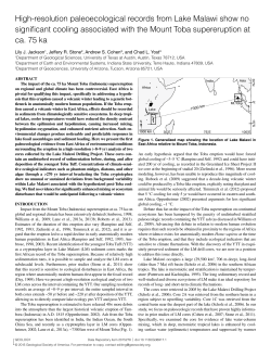 High-resolution paleoecological records from Lake Malawi show no