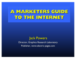 a marketers guide to the internet