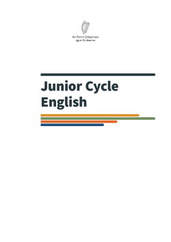 Junior Cycle English - CurriculumOnline.ie