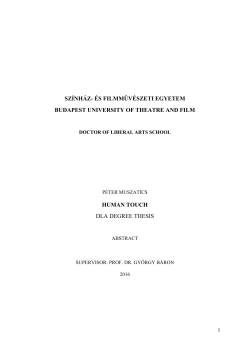 sz&iacute;nh&aacute;z- &eacute;s filmműv&eacute;szeti egyetem budapest university of theatre