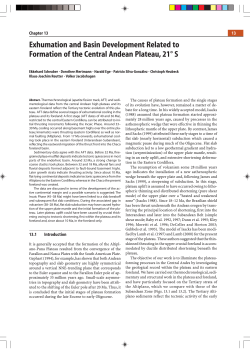 Exhumation and Basin Development Related to Formation of the