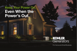 Kohler whole home generators - Ellingson Plumbing, Heating, A/C