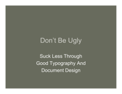 Don`t Be Ugly - Dallas Bar Association