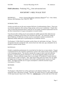 ROCKPORT 1-MILE WALK TEST