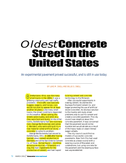 OldestConcrete Street in the United States