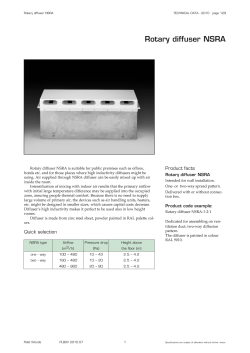 Rotary diffuser NSRA