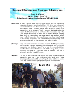 Overnight Backpacking Trips Near Albuquerque