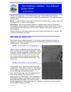 Multibeam Artifacts