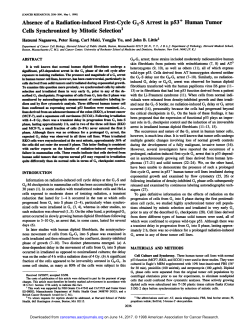 Absence of a Radiation-induced First-Cycle Gj-S