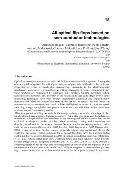 All-optical flip-flops based on semiconductor