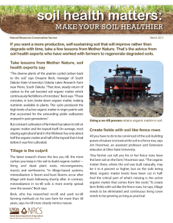 Soil Health Matters: Make Your Soil Healthy