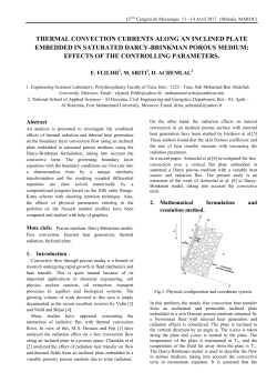 thermal convection currents along an inclined plate embedded in