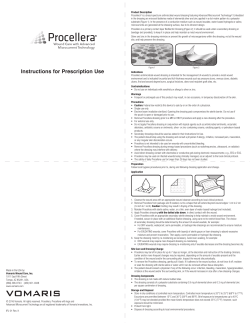 Procellera Single Layer for Prescription Use IFU