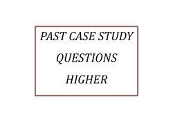 past case study questions higher
