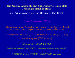 Did Galaxy Assembly and Supermassive Black-Hole Growth