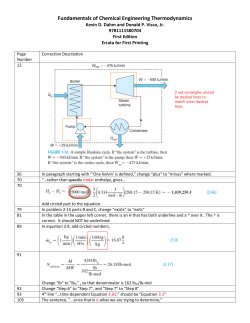 Fundamentals of Chemical Engineering Thermodynamics
