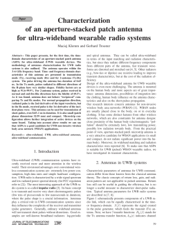 Characterization of an aperture-stacked patch antenna for ultra
