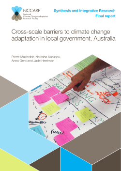 cross-scale barriers to climate change adaptation in