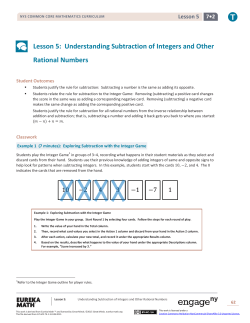 Grade 7 Mathematics Module 2, Topic A, Lesson 5