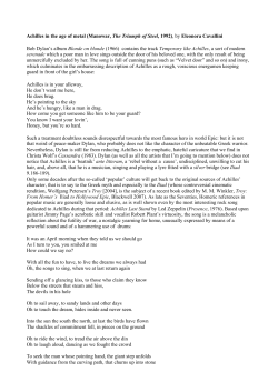 Achilles in the age of metal