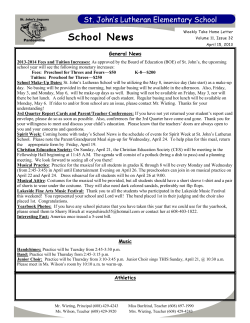 School News - St Johns