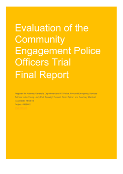 Did the CEPO help people feel more comfortable telling the police