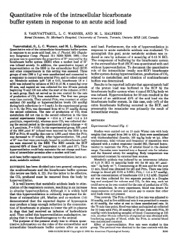 Quantitative role of the intracellular bicarbonate buffer system in