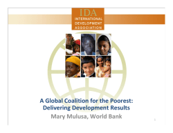 Funding Modalities of the International