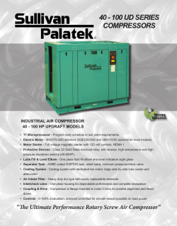 40 - 100 UD SERIES COMPRESSORS
