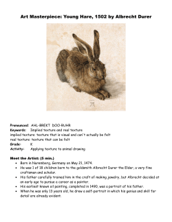 Art Masterpiece: Young Hare, 1502 by Albrecht Durer