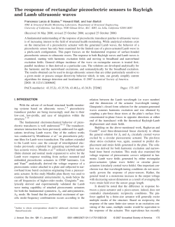 The response of rectangular piezoelectric