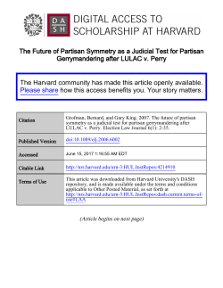 The Future of Partisan Symmetry as a Judicial Test for Partisan