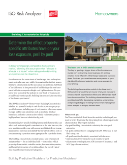Homeowners Building Characteristics Module