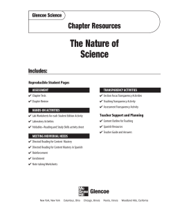 The Nature of Science