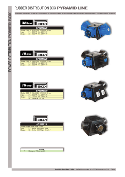 po w er distributio npowerbox rubber distribution box pyramid line