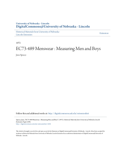 EC73-489 Menswear: Measuring Men and Boys
