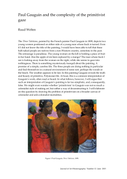Paul Gauguin and the complexity of the primitivist gaze