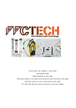 0.3mm pitch Flat / Ribbon / Card Cable Gold plated