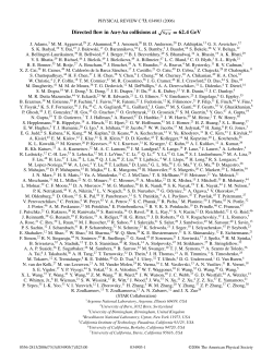 Directed flow in Au+Au collisions at &radic; sNN = 62.4 GeV