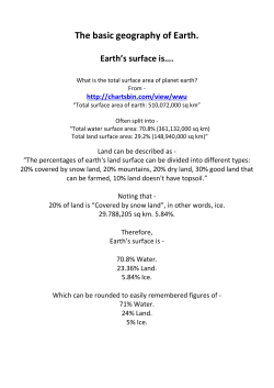 The basic geography of Earth. - Tech-Know